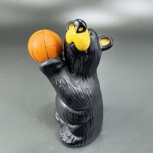 Bearfoots Big Sky Carvers Sport Bear Figurine Basketball Small 4inch Resin